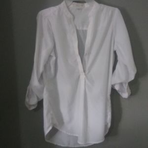 Half button up blouse.